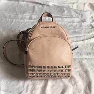 SOLD Pink Michael Kors Mini Backpack Purse